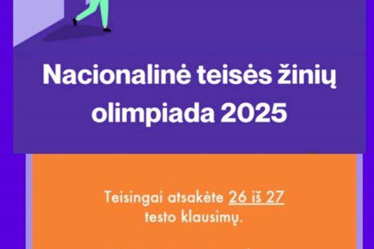 Nacionalinė teisės žinių olimpiada – mūsų gimnazijos mokiniai išbandė savo jėgas!