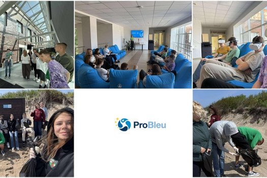 #ProBleu  II g klasės mokiniai tyrinėjo vandens kelią ir prisidėjo prie pajūrio švarinimo