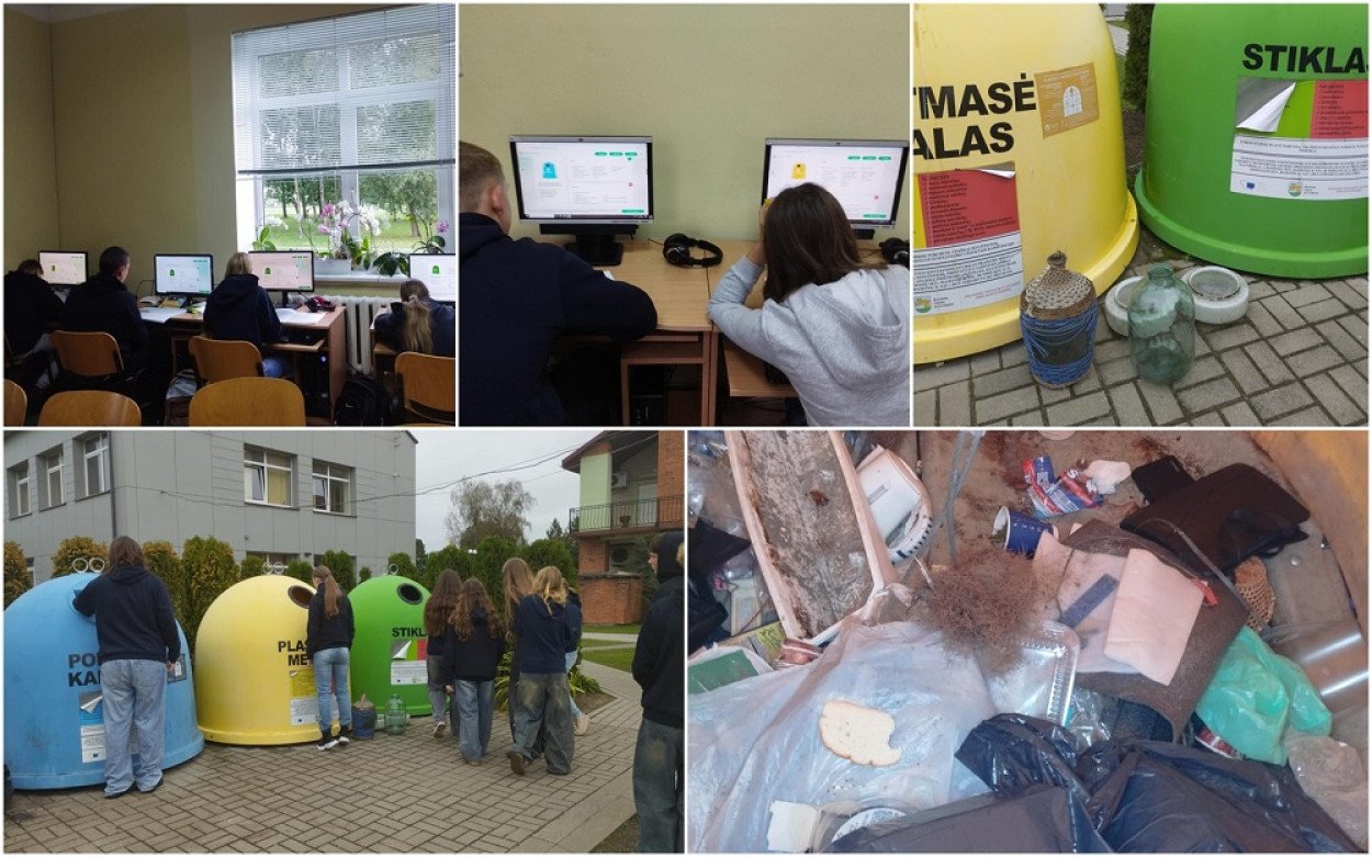 Teisingo buitinių atliekų rūšiavimo pamokos