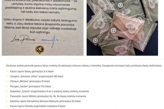 Padėkos už dalyvavim...