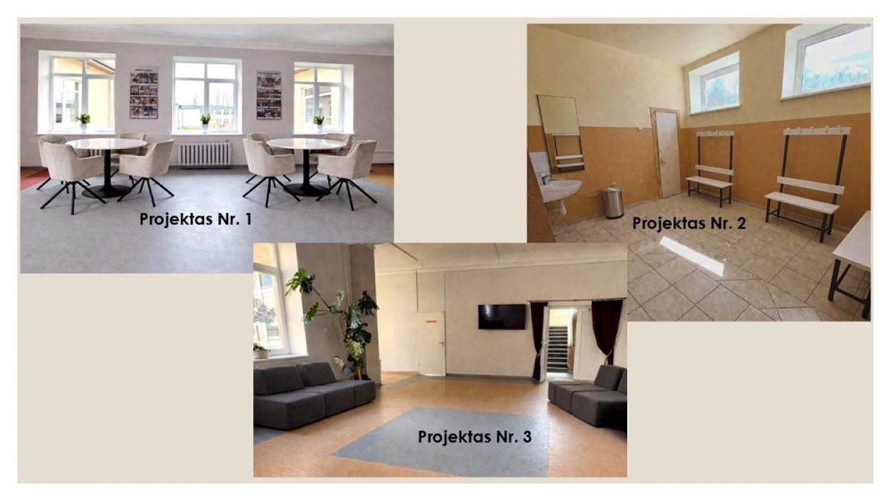 Pristatytos mokinių...