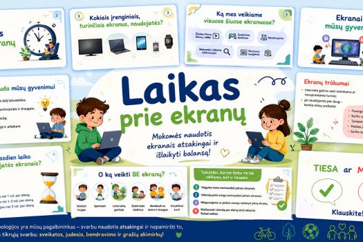 “Laikas prie ekranų”