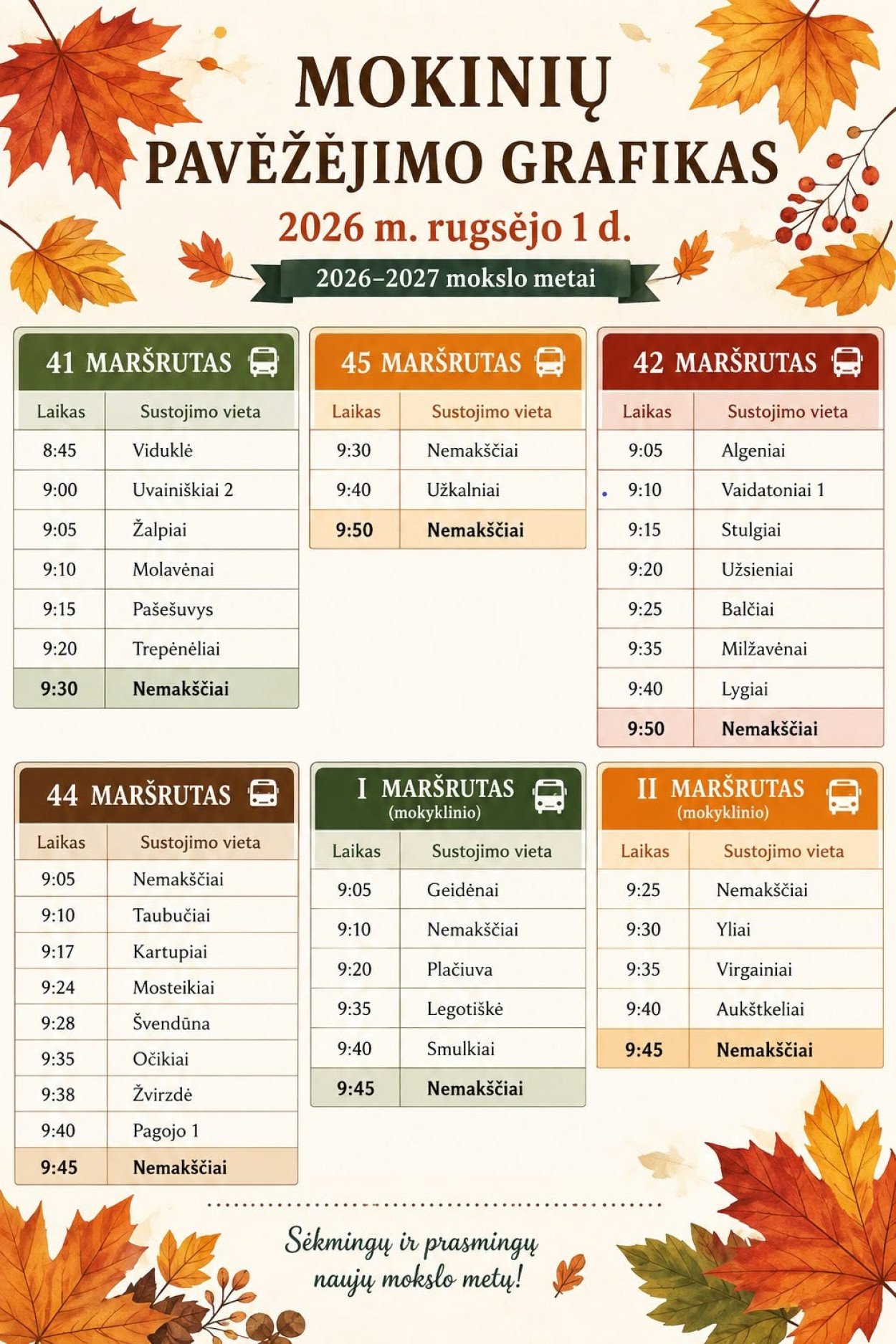 Mokinių pavežėjimas