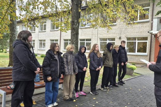 I gimnazijos klasės mokiniai baigė Pilietiškumo ir gynybos įgūdžių kursą