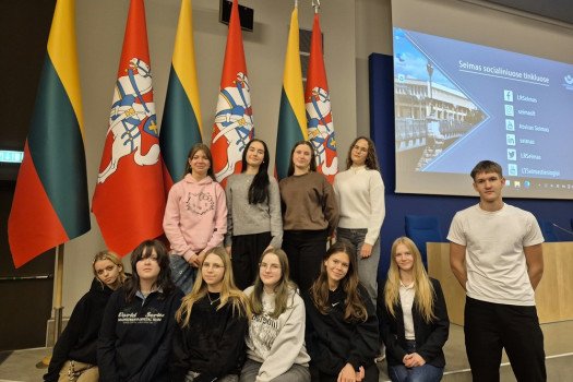 Gimnazijos mokiniai  dalyvavo jaunimo konferencijoje LR Seime