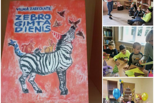 Gimnazijos bibliotekoje svečiavosi pirmokai
